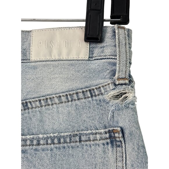 Pistola Charlie High Rise Straight Jeans in Hysteria Distressed 26 Womens denim - Picture 7 of 16
